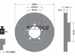 Disc frana TEXTAR 92088100 – FORD | AutoRival