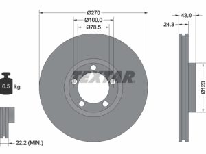 Disc frana TEXTAR 92088200 – FORD | AutoRival