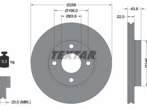 Disc frana TEXTAR 92096203 – FORD | AutoRival