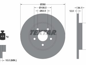 Disc frana TEXTAR 92109703 – FORD | AutoRival