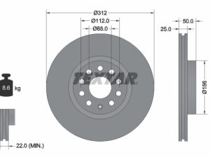 Disc frana TEXTAR 92120505 – FORD | AutoRival