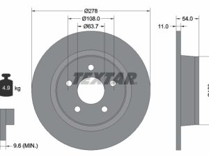 Disc frana TEXTAR 92124903 – FORD | AutoRival