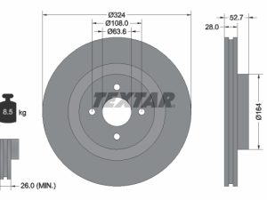 Disc frana TEXTAR 92146400 – FORD | AutoRival
