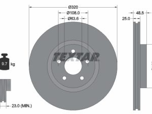 Disc frana TEXTAR 92149105 – FORD | AutoRival