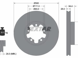 Disc frana TEXTAR 92151903 – FORD | AutoRival