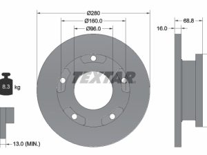 Disc frana TEXTAR 92159103 – FORD | AutoRival