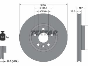 Disc frana TEXTAR 92159205 – FORD | AutoRival