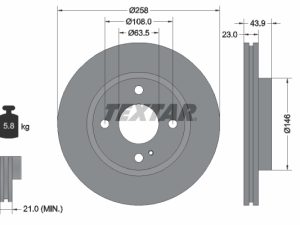 Disc frana TEXTAR 92176005 – FORD | AutoRival