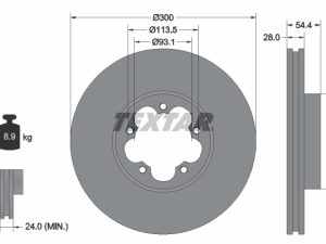 Disc frana TEXTAR 92231500 – FORD | AutoRival
