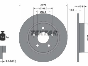 Disc frana TEXTAR 92239003 – FORD | AutoRival