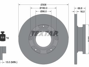 Disc frana TEXTAR 92273903 – FORD | AutoRival