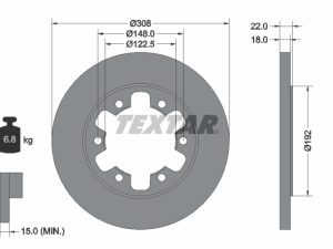 Disc frana TEXTAR 92275803 – FORD | AutoRival