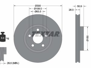 Disc frana TEXTAR 92283105 – FORD | AutoRival
