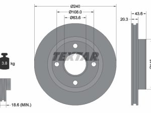 Disc frana TEXTAR 92294703 – FORD | AutoRival