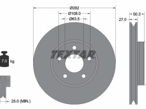 Disc frana TEXTAR 92303405 – FORD | AutoRival