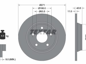 Disc frana TEXTAR 92303503 – FORD | AutoRival