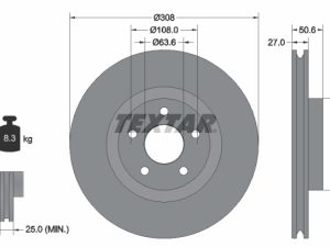 Disc frana TEXTAR 92306703 – FORD | AutoRival