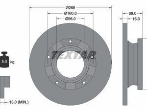 Disc frana TEXTAR 92316903 – FORD | AutoRival