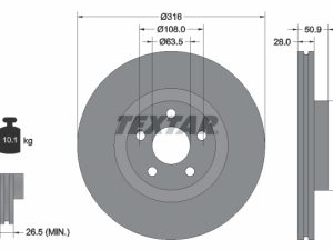 Disc frana TEXTAR 92317203 – FORD | AutoRival