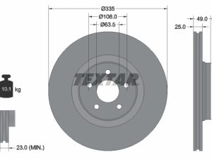 Disc frana TEXTAR 92317805 – FORD | AutoRival