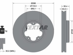 Disc frana TEXTAR 92320303 – FORD | AutoRival