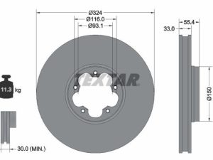 Disc frana TEXTAR 92347103 – FORD | AutoRival