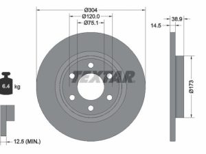 Disc frana TEXTAR 92352703 – FORD | AutoRival