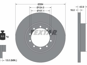 Disc frana TEXTAR 93242500 – FORD | AutoRival