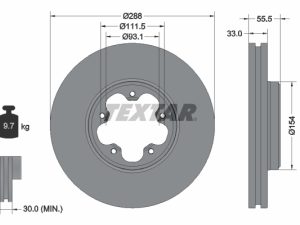 Disc frana TEXTAR 93260603 – FORD | AutoRival