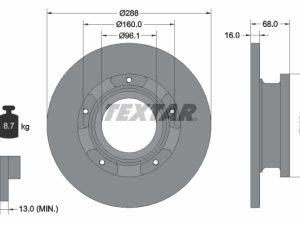 Disc frana TEXTAR 93260703 – FORD | AutoRival