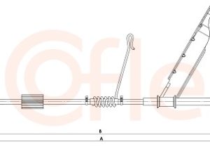 Cablu frana de parcare COFLE 1.FD017 – FORD | AutoRival