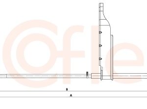 Cablu frana de parcare COFLE 1.FD019 – FORD | AutoRival