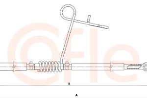 Cablu frana de parcare COFLE 1.FO006 – FORD | AutoRival