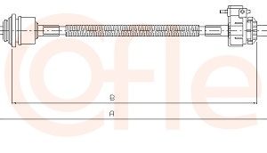 Cablu transmisie manuala COFLE 10.2450 – FORD | AutoRival