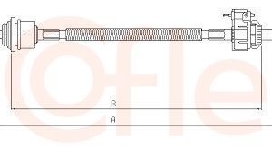 Cablu transmisie manuala COFLE 10.2451 – FORD | AutoRival