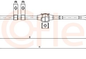 Cablu frana de parcare COFLE 10.5341 – FORD | AutoRival