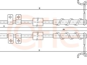 Cablu frana de parcare COFLE 10.5342 – FORD | AutoRival