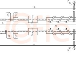 Cablu frana de parcare COFLE 10.5343 – FORD | AutoRival