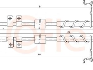 Cablu frana de parcare COFLE 10.5344 – FORD | AutoRival