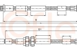 Cablu frana de parcare COFLE 10.5354 – FORD | AutoRival
