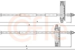 Cablu frana de parcare COFLE 10.5361 – FORD | AutoRival