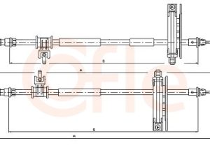 Cablu frana de parcare COFLE 10.5362 – FORD | AutoRival