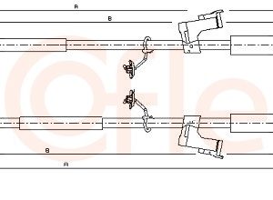 Cablu frana de parcare COFLE 10.5366 – FORD | AutoRival