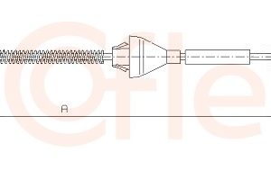 Cablu frana de parcare COFLE 10.5373 – FORD | AutoRival