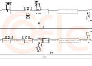 Cablu frana de parcare COFLE 10.5386 – FORD | AutoRival