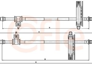 Cablu frana de parcare COFLE 10.5387 – FORD | AutoRival