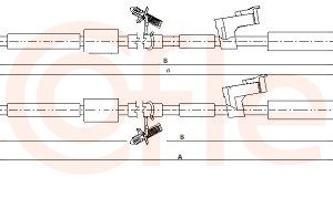 Cablu frana de parcare COFLE 10.5452 – FORD | AutoRival