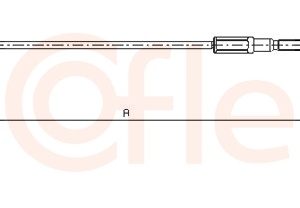 Cablu frana de parcare COFLE 10.7621 – FORD | AutoRival