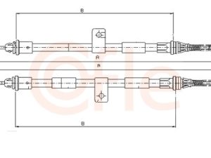 Cablu frana de parcare COFLE 11.5445 – FORD | AutoRival