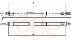 Cablu frana de parcare COFLE 11.5453 – FORD | AutoRival